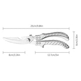 Stainless Steel Kitchen Shears for Meat Fish and Poultry Commercial Kitchen Equipment Lightweight yet Durable Construction