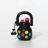 Cute Cherry Water Bottle with Straw, Portable Large Capacity Travel Mug, Ideal Coffee Cup for On-The-Go Hydration