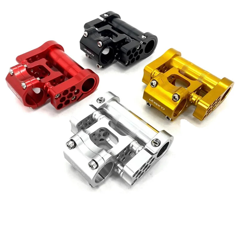Litepro for Brompton Folding Bike Stem Extend Adjusted Variable Angle stem Aluminum Alloy CNC Bicycle Handlebar Adjustable Stem