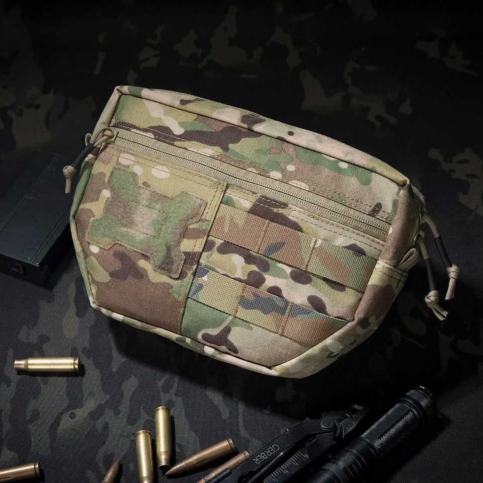 Outdoor Tactical JPC/CPC Vest/Tactical Chest Pouch Chest Expanded Lower Belly molle FC Large Sub-Pouch Tactical Emergency bag