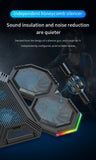 Jomaa RGB Gaming Laptop Stand Air Cooler Notebook Stand Holder with 6 fans Cooling Fan Base Suit for 12-17 inch Laptop