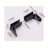 Closet Door Aluminum Glass Hinges L-shaped Cupboard Door Hinges Kitchen Accessories Door Hinges For Doors Cabinet Doors Kitchen