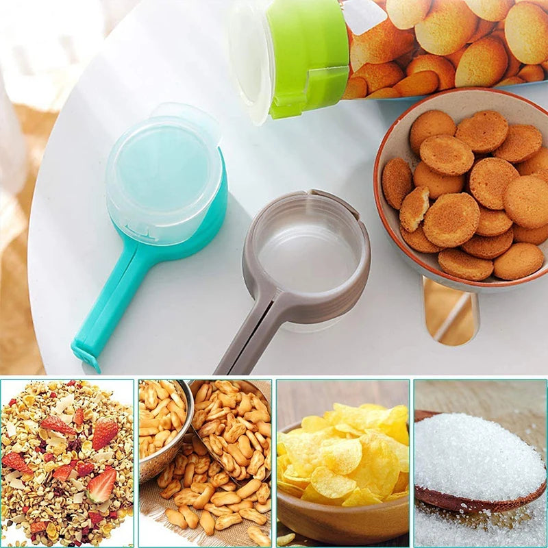 Multifunctional Sealing Clip Food Preservation Sealing Clip Tea Moisture-Proof Discharge Mouth Plastic Bag Clip Snack Sealing