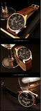 New Business Men's Wristwatch Clock Fashion Casual Leather Sport Man Watch Top Brand Luxury Quartz Watches for Men montre homme