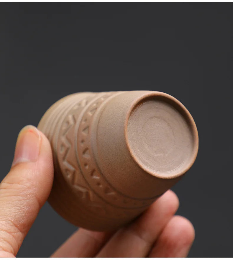 Saudi Arabian Coffee Cup Small Vintage Coarse Ceramic Concentrated Latte Cup Creative Antique Ceramic Afternoon Tea Cup