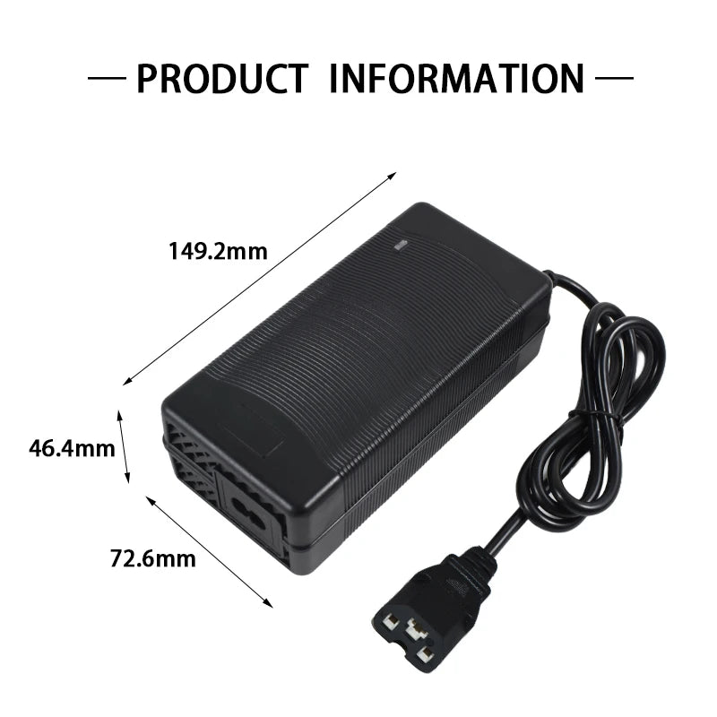 71.4V 3A 4A 2A Li-ion Charger 17S 61.2V 62.9V 3A Lithium Chargers T/PC/IEC 3Pin Connector