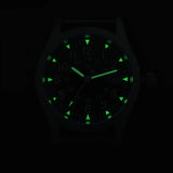 Militado ML05 Men's Watch Ronda 515 Quartz Movement Watch Dome Sapphire High Transparency AR Coating Night Light Watches Retro