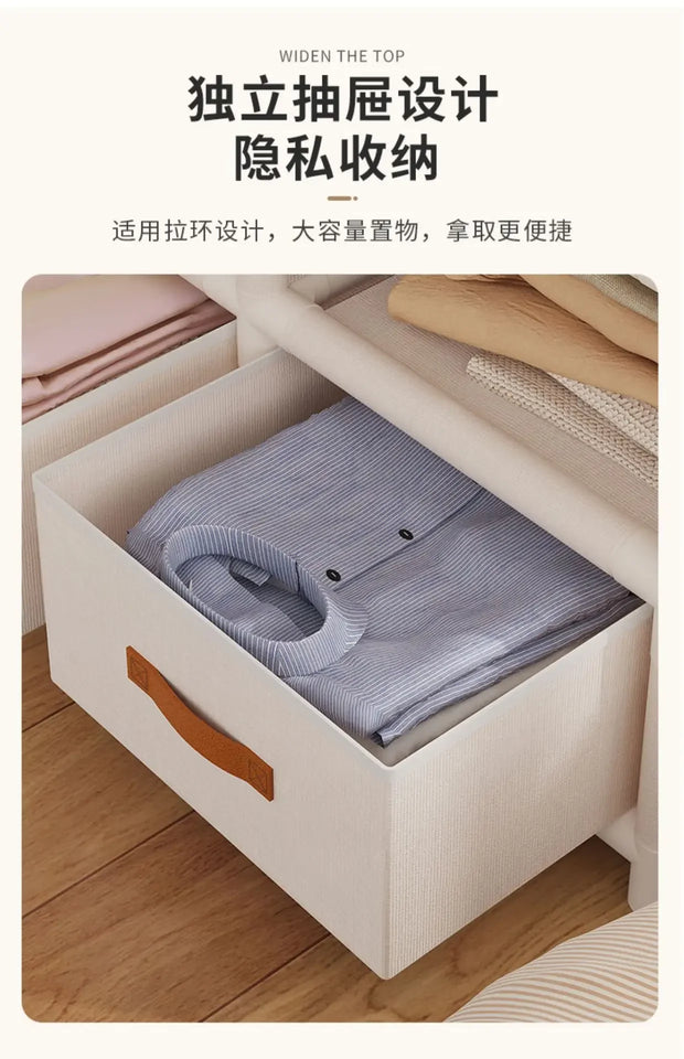Durable Dustproof Collapsible Closet Large Capacity Wardrobe Easy Assembly Storage Organizer for Bedroom Dorm Daily Arrangement