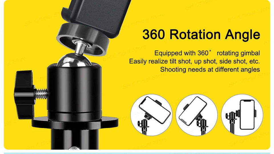 200/170/150/55cm Selfie Tripods Aluminum Light Stand For Phone Stand Mount Digital Camera Tripod With Clip Bluetooth Controller