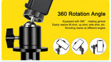 200/170/150/55cm Selfie Tripods Aluminum Light Stand For Phone Stand Mount Digital Camera Tripod With Clip Bluetooth Controller