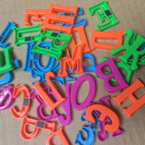 Colorful and Odorless Magnetic Letters in 4cm Uppercase Russian Alphabet for Infant Early Education