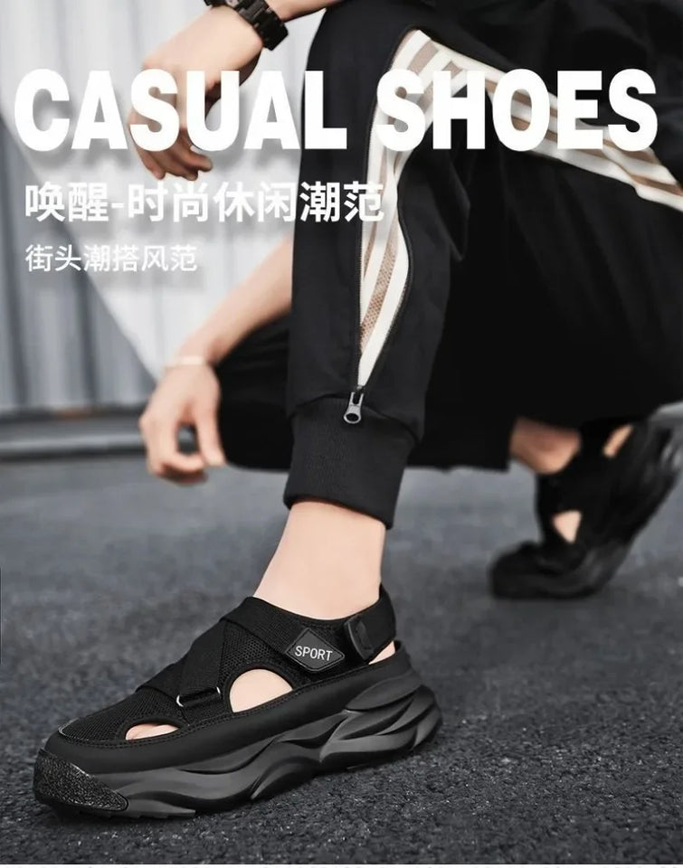 Summer Men's Sandals Fashion Casual Sandals Comfort Beach Sandals for Men Outdoor Non Slip Platform Sandal Breathable Sandalias