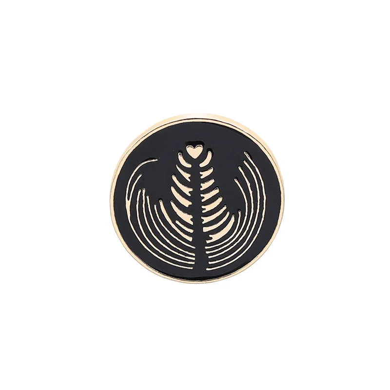 Coffee Collection Enamel Pin for Barista Vintage Rose Tea Latte Americano Brooches Coffee Machine Mini Coffee Bean Badge Jewelry