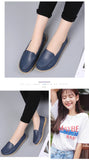 Women Flats Ballet Shoes Woman Cut Out Leather Breathable Moccasins Women Boat Shoes Ballerina Ladies Casual Shoes