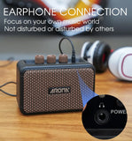 Aroma AG-04 Guitar Amp, Rechargeable Wireless Mini Electric Guitar Amplifier,Portable Amp with Clean and Overdrive Effects