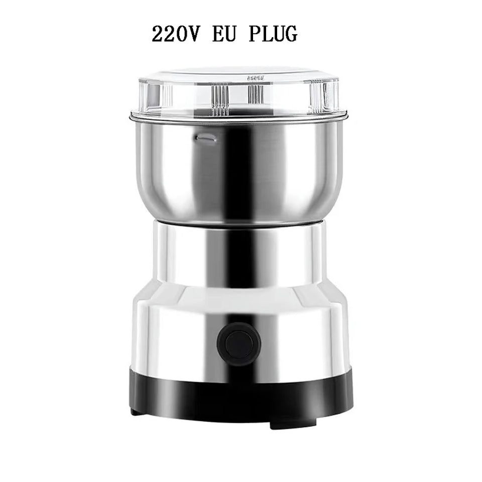 Electric Coffee Bean Grinding Grinder Multipurpose Kitchen Cereal Nuts Beans Spices Grains Grinding Tool for Home Office Outdoor