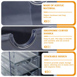 5/6 Tier Acrylic Drawer Organizer Clear Desk Organizer Drawers Stackable Makeup Hair Accessories Organizer Cosmetic Jewelry Pen
