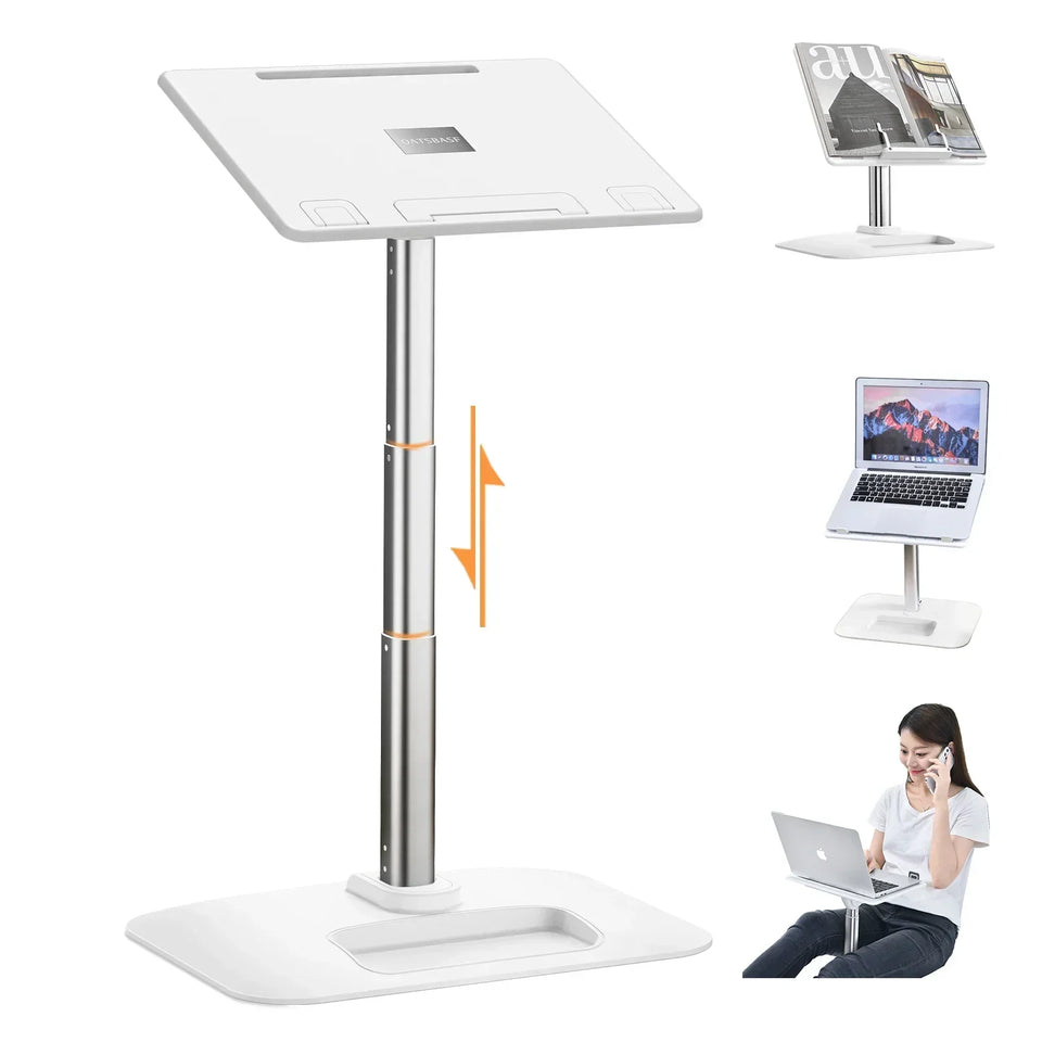 Eary Portable Laptop Stand for Desktop Height Angle Adjustable Holder for Notebook Floor Book Desk Gifts for Kids Girls Students