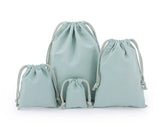 Cotton Drawstring Storage Bag White Canvas Bags for Candy Gift Package Pouch Reusable Home Sundries Organize Dustproof Sacks