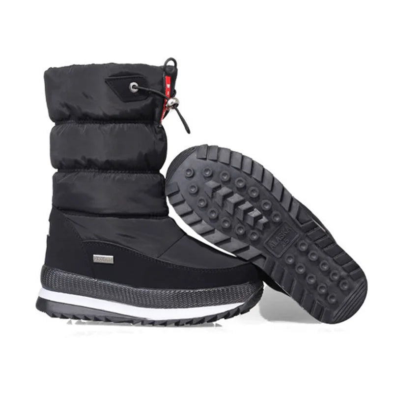 Women Snow Boots Platform Winter Boots Thick Plush Waterproof Non-slip Boots Fashion Women Winter Shoes Warm Fur Botas mujer