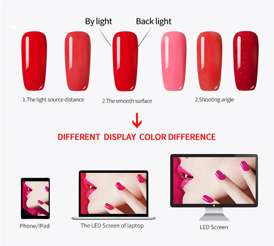 Vendeeni 5 Colors/Set Crystal Cat Eye Gel Nail Polish Semi Permanent Sparkling Magnetic UV LED Soak Off Gel Varnish With Display