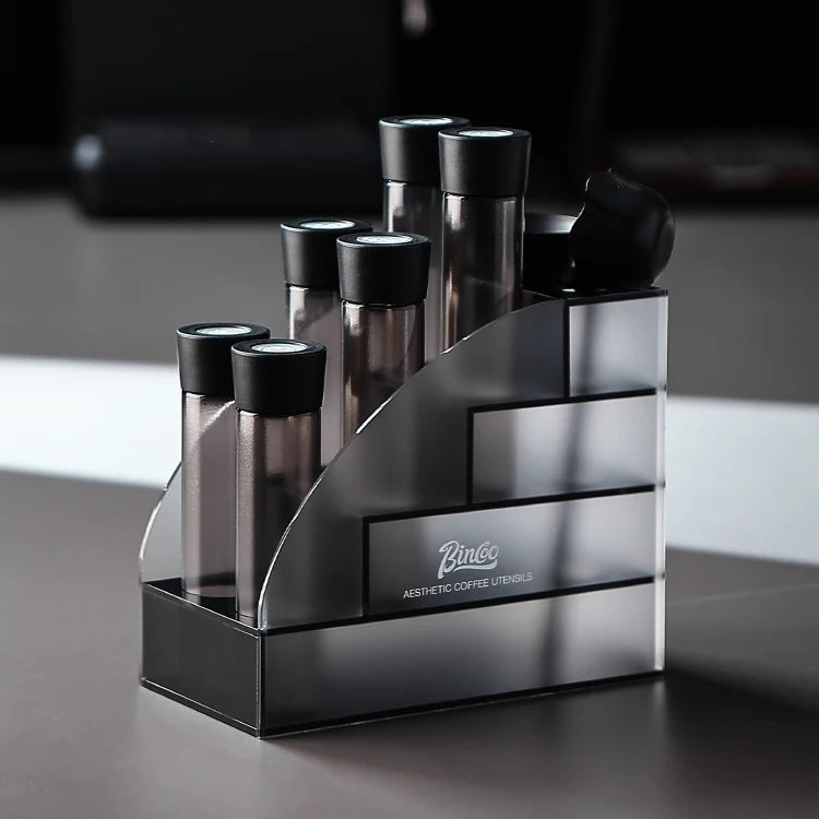 Coffee Beans Storage Container Tube Display Rack Tea Bottle Glass Single Dose Espresso Accessory Coffeware Set Barista Tool Gift