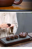 180ml Chinese Yixing Purple Clay Teapot Raw Ore Ball Hole Filter Teapot Custom Zisha Xishi Teaware Handmade Beauty Tea Infuser
