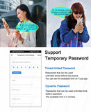 IP66 Waterproof Tuya Wifi Fingerprint Smart Door Lock Outdoor Gate TTLock Bluetooth Password Card Electronic Rim Lock For Home