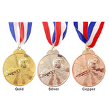 1-30PCS Zinc Alloy Award Medals Gold Silver Bronze Prizes Award Soccer Football Medals for Championship Sports Competition