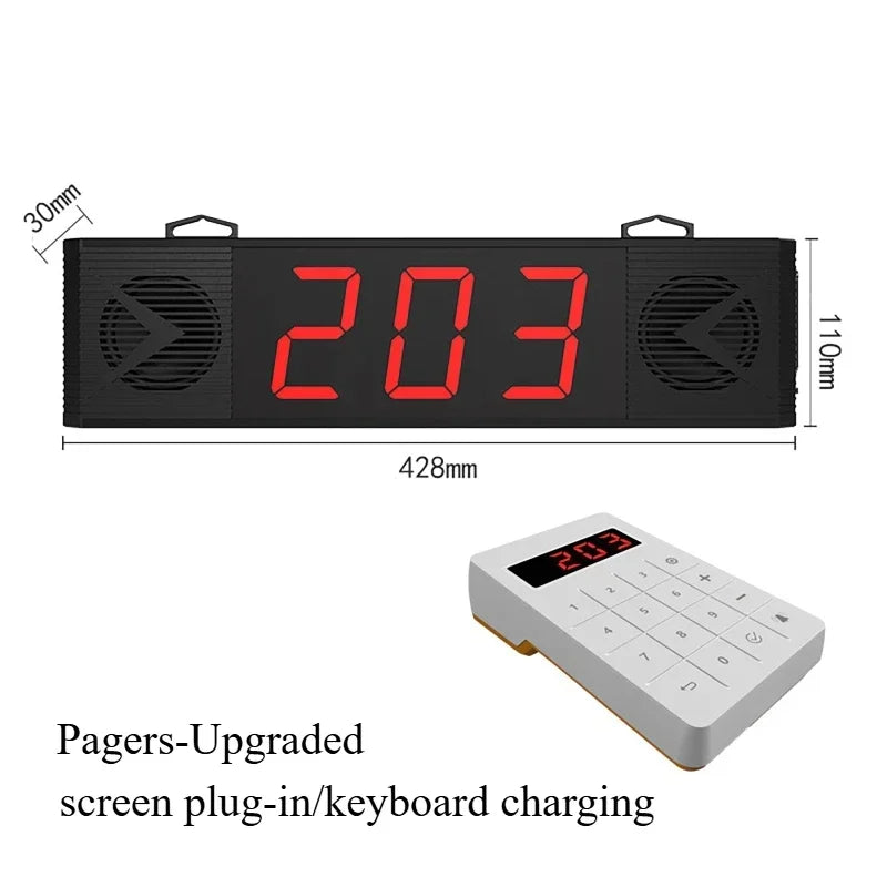 Ticket Dispenser 57mm Label Receipt Take Number Machine and Restaurant Pagers Queue Call Management System Restaurant Equipments