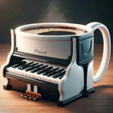 Resin Musical Instrument Coffee Mug Guitar Pattern Handcrafted Coffee Cup Durable Guitar Shaped Coffee Cup for Home Kitchen