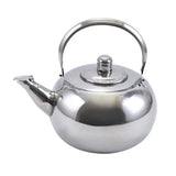 Teapot with Infuser Stainless Steel Tea Kettle Coffee Pot Portable Loose Leaf Hot Water Pot for Home Office Camping Kitchenware