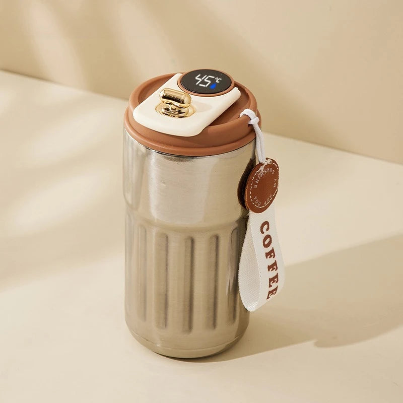 Smart Temp Display Stainless Steel Tumbler Thermal Mug Vacuum Insulated Coffee Cup Travel Thermos Cups Hot Water Bottle for Tea