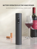 Electric Wine Opener Set Automatic Corkscrew with Aerator Pourer and Foil Cutter for Kitchen Bar Party Gifts