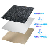 For Bambu Lab P1S P2S Build Plate A1 X1C Pei Texture 257x257 H1H PEY Peo Sheet Spring Steel For Bambulabs X1 Carbon Bambulab P1P