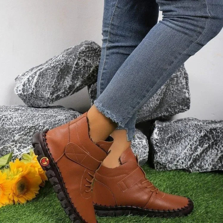 Sneakers Women Shoes Loafers Lace Up Leather Flat New Spring 2023 Casual comfortable Mom Shoe Mujer Zapatos Chaussure Femme