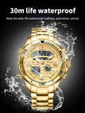 New LIGE Fashion Military Watches for Men Luxury Original Sports Chronograph Watch Waterproof Quartz WristWatch Clock Gift