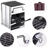 Stainless Steel Wood-burning Stove Lightweight Compact Camping Stove Portable Folding Wood Stove For Outdoor Camping Hiking
