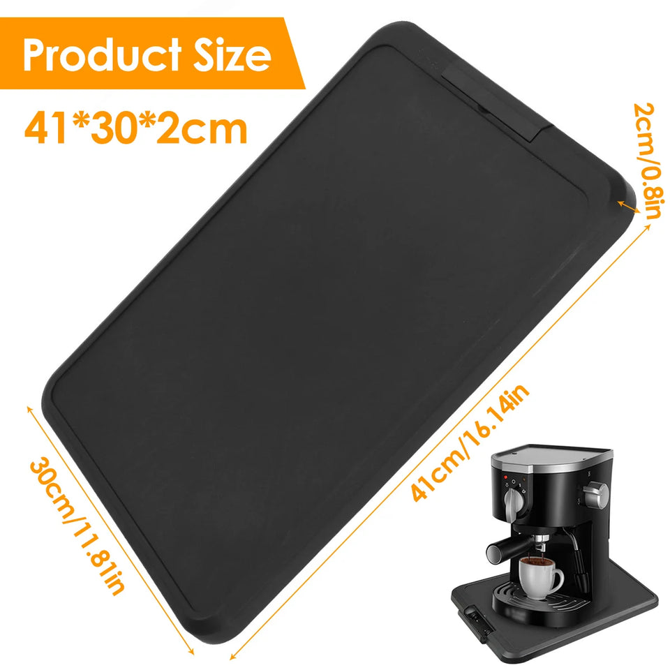 Kitchen Appliance Sliding Tray with Smooth Wheels Below Cabinet Appliance Rolling Tray Countertop Moving Slider Coffee Tray