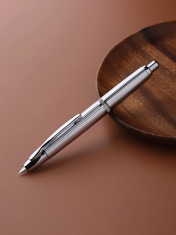 MOONMAN A1 Metal Press Fountain Pen EF 0.4MM Nib Fish Scale Pattern Design Writing Ink Pens Stationery School Office Supplies