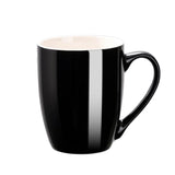 1 Pack Coffee Mug Ceramic Coffee Cups Ceramic 350ml Large Coffee Mug for Latte Tea Cappuccino Cocoa-Microwavable Black Red Cup
