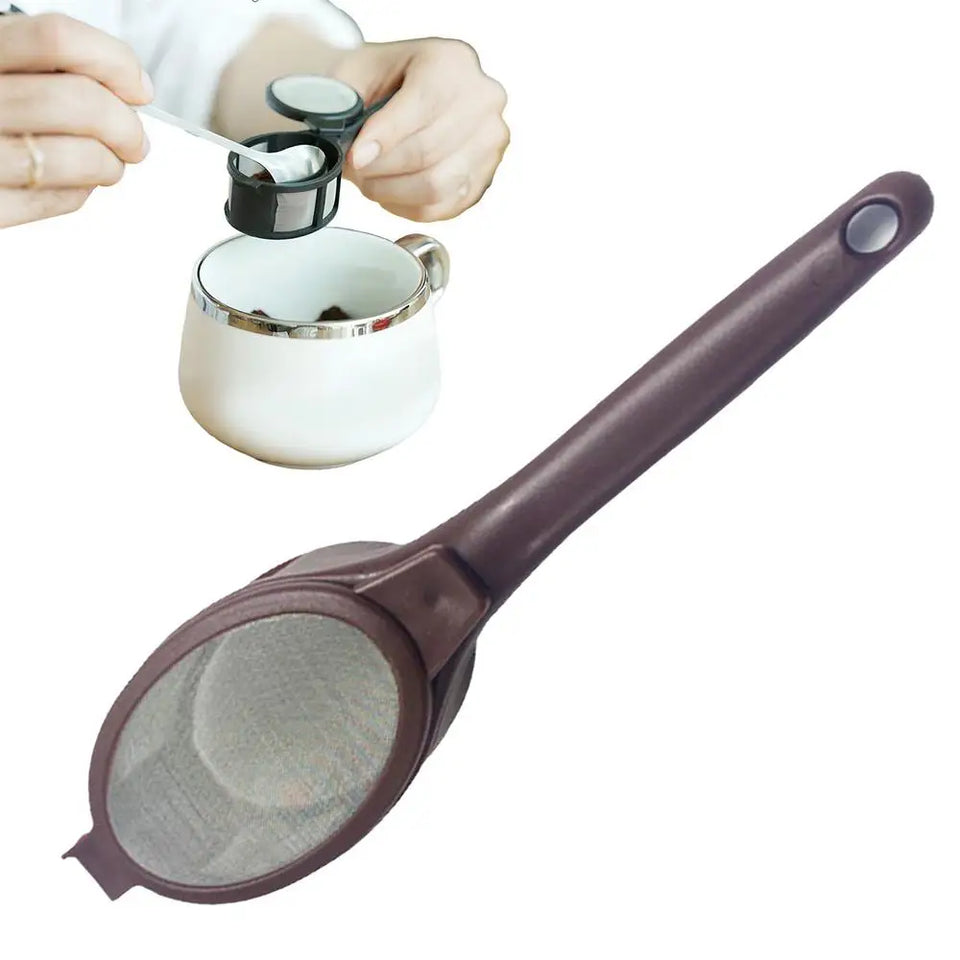 Coffee Capsule Powder Filter Spoon Tea Infuser Reusable Loose Leaf Strainer Bag Portable Mesh Tea Filter Coffee and Tea Tools