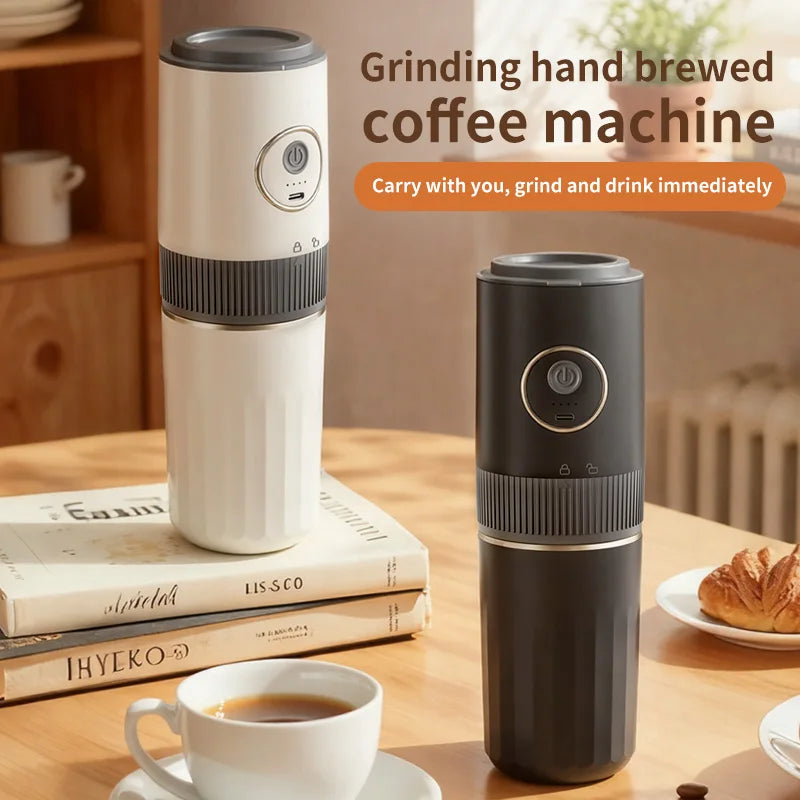 3-in-1 Capsule Coffee Maker Portable Espresso Coffee Machine for Car & Home Camping Coffee Maker Type-c Rechargeable Automatic