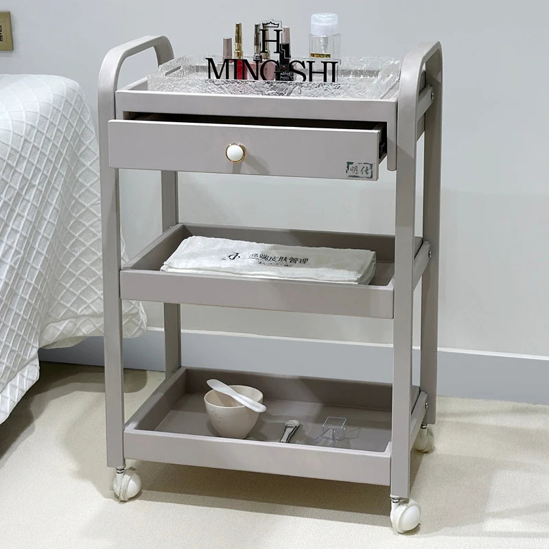 Organizer Rotating Salon Trolley Moving Modern Luxury Storage Trolley Cart Simple Tool Carritos Organizadores Salon Furniture