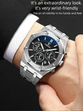 CHENXI Business Quartz Man Wristwatch Multi-function Luminous Calendar Men's Watches Waterproof Chronograph Stop Watch