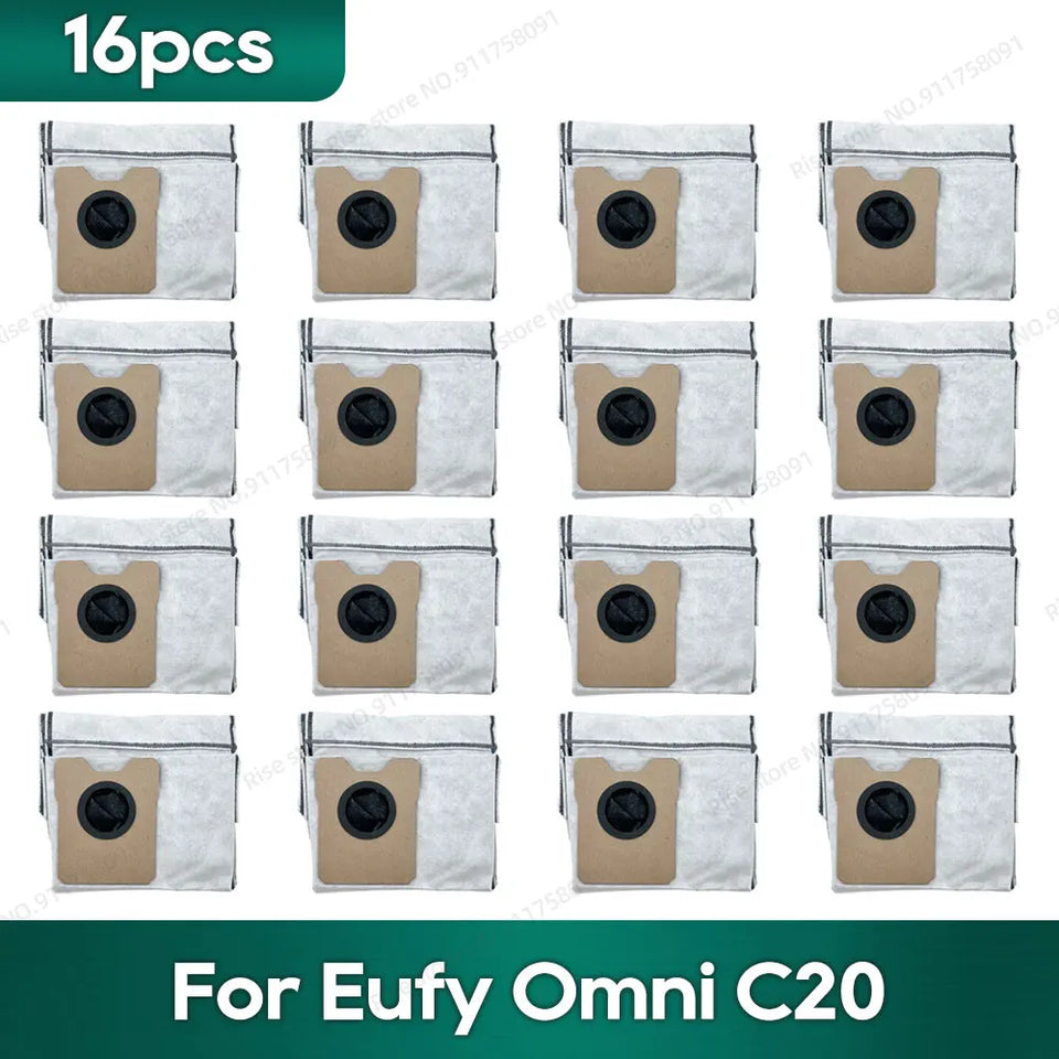 Compatible for Eufy Omni C20 Accessories Dust Bag Hepa Filter Roller Side Brush Mop Cloth Spare Parts