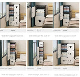 Clothes Folding Cabinets Locker Dustproof Foldable Simplicity Children Wardrobe Bedroom Furniture Organizador De Zapatos