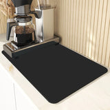 Coffee Mat Countertops Waterproof Mat Countertop Accessories Fit Under Maker Espresso Machine Pad Absorbent Hide Stain Rubber