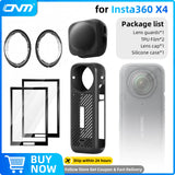 Accessories Set for Insta360 X3 X4 X5 Lens Guard Screen Protector Storage Bag Silicone Case Lens Cap Protective Frame Insta 360