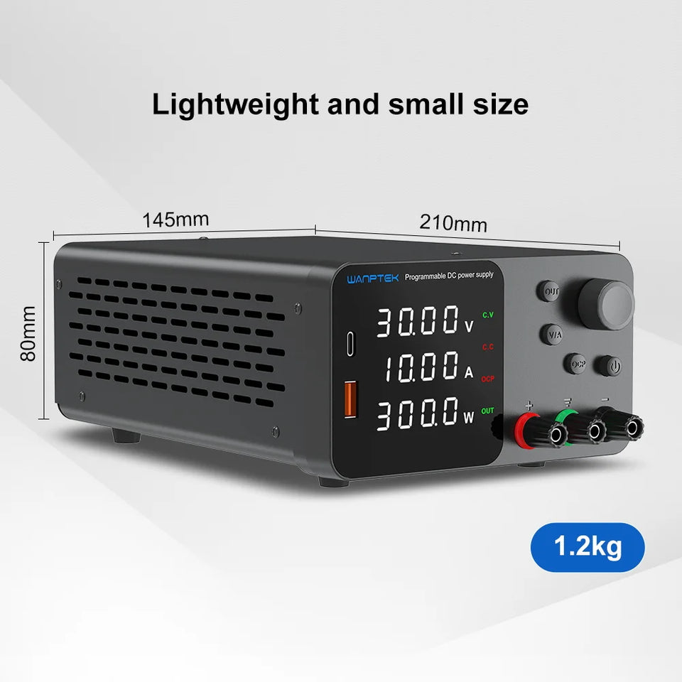 Wanptek Adjustable DC power supply 30V 5A 10A 60V 5A 120V 3A 160V 2A Lab Bench Power Source Stabilized Voltage power supply